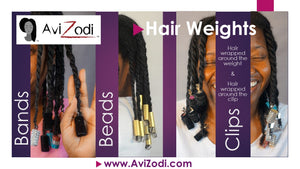 AviZodi Hair Weights: Bands, Beads and Clips