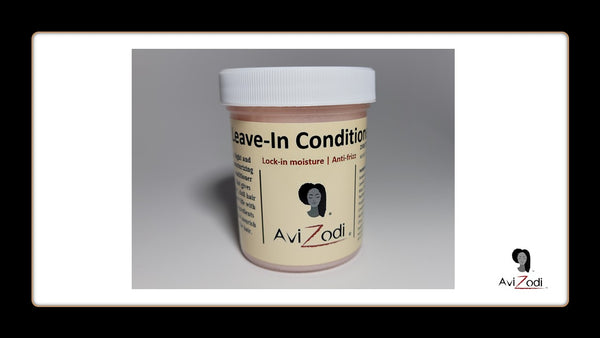 Picture of the Avizodi Leave-In Conditioner A light and moisturizing conditioner that gives dry, dull hair new life with ingredients that nourish the hair. Great for curls.